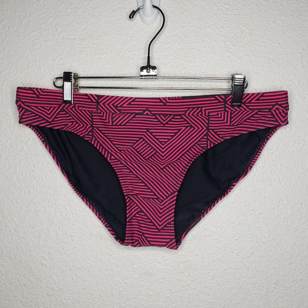 NWOT Sporti Sz XL Srtiped Draw String Bikini Swim Bottom
